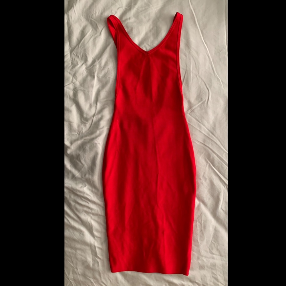 House of CB red bandage dress